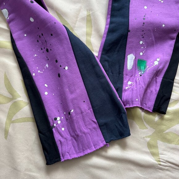 Gallery Dept Painted Purple Flared Sweatpants - Picture 4 of 10